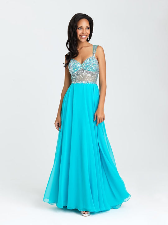 Madison James - 16-399 Dress in Light Blue