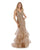 Morrell Maxie - 16004 Lace Deep V-neck Tiered Mermaid Dress in Neutral and Pink