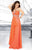 Tiffany Homecoming - 16012 Sparkling Ruched Strapless A-line Gown In Orange