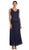 Soulmates - Embroidered Circle Skirt Three Piece Gown 1602 In Blue
