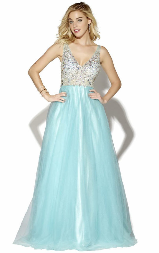 16041 Dress in Sky Blue