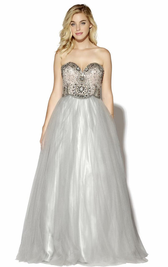 16042 Dress in Grey Blush