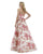 Morrell Maxie - 16049 Strapless Deep Sweetheart Brocade A-line Dress in Pink and Gold