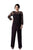 Soulmates - 1604 Soutache Asymmetrical Tunic Pants Set