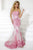 Tiffany Designs - Lace and Rhinestone Embellished Sweetheart Dress 16060 In Pink