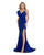 Morrell Maxie - 16061 Ruffled V-neck Scuba Mermaid Dress