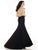 Tiffany Homecoming - V Neck Crystal Beaded Long Gown with Slit 16064 In Black and Multi-Color