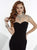 Tiffany Homecoming - Silver Beaded High Neck Illusion Svelte Long Jersey Gown 16075 In Black and Silver