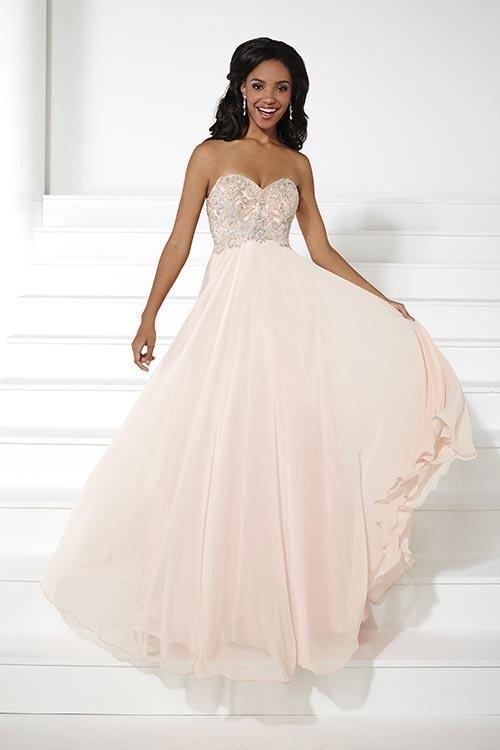 Tiffany Homecoming - Embroidered Sweetheart Silky Chiffon A-line Dress 16078 In Orange