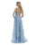 Morrell Maxie - 16081 Floral Embroidered Sheer Overskirt Gown