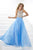 Tiffany Homecoming - Glittering Sleeveless A Line Silhouette Long Gown 16083 In Blue