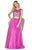 16092 Dress in Magenta Nude
