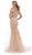 Morrell Maxie - 16099 Two Piece Off-Shoulder Mermaid Gown In Pink