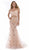 Morrell Maxie - 16099 Two Piece Off-Shoulder Mermaid Gown In Pink