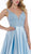 Morrell Maxie - 16102 Embroidered Plunging V-neck Mikado Ballgown