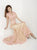 Tiffany Homecoming - Charming Laced V-neck Trumpet Dress 16103 In Pink and Neutral