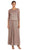 Soulmates - 1610 Soutache Lace 3/4 Sleeve Top with Circle Skirt in Brown