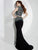 Tiffany Homecoming - 16117 Rhinestone Embellished Two Piece Trumpet Gown In Black and Multi-Color