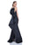 Terani Couture - Gorgeous Back Detailed Jewel Illusion Mermaid Gown In Black