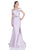 Terani Couture - Off Shoulder Trumpet Gown 1611M0620B in Purple