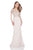 Terani Couture - Exquisite Trumpet Gown with Sheer Embellished Bodice 1611M0641 In Neutral