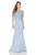 Terani Couture - Exquisite Trumpet Gown with Sheer Embellished Bodice 1611M0641 In Blue