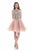 Terani Couture - 1611P0112A Sleeveless Beaded Sheer Cocktail Dress In Pink