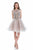 Terani Couture - 1611P0112A Sleeveless Beaded Sheer Cocktail Dress In Silver