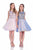 Terani Couture - 1611P0115A Ornate Illusion Tutu Dress in Pink and Blue