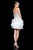 Terani Couture - 1611P0127A Jewel Ornate Bodice Tiered A-Line Dress In White