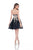 Terani Couture - 1611P0134A Floral Lace Sweetheart A-line Dress in Black