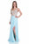 Terani Couture - 1611P0279B Beaded Strapless Sweetheart Evening Dress in Blue