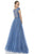 Terani Couture - Sparkling Lace Evening Gown 1611P1236 In Blue