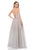 Terani Couture - 1611P1250A Embellished Sweetheart A-Line Gown in Silver and Neutral