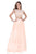 Terani Couture - 1611P1352A Two-Piece Ombre A-Line Gown in Orange