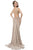 Terani Couture - 1611P1363G Two Piece Jewel Trumpet Dress In Neutral