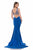 Terani Couture - 1611P1363G Two Piece Jewel Trumpet Dress In Blue