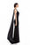 Terani Couture - 1611E0164A Beaded Bateau Neck Sheath Dress in Black