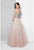 Terani Couture -  Sequin Embellished Halter Prom Dress 1611P1238A In Pink and Silver