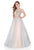 Terani Couture -  Sequin Embellished Halter Prom Dress 1611P1238A In Blue and Silver
