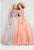 Terani Couture -  Sequin Embellished Halter Prom Dress 1611P1238A In Orange and Silver