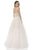 Terani Couture - 1611P1255A Scalloped Pearl A-Line Gown in White
