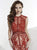 Tiffany Homecoming - Sheer Floral Lace Long Gown in Nude Lining 16129
