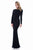 Terani Couture - Glittering Crystal Encrusted Jewel Neck Column Gown 1612E0277A In Black