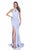 Terani Couture - 1612P0514G Sleeveless Halter Sheath Dress