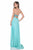 Terani Couture - 1612P0589A Pleated Sweetheart A-line Dress in Blue