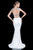 Terani Couture - Fabulous Embellished V-neck Two-piece Mermaid Gown 1612P1034A In White