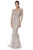 Terani Couture - Embellished Lace Trumpet Gown 1613E0359B in Neutral