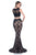 Terani Couture - Daring Sheer Two-Piece Evening Dress 1613P1073 in Black and Neutral