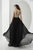 Tiffany Homecoming - Sparkling Off Shoulder A-line Dress In Black